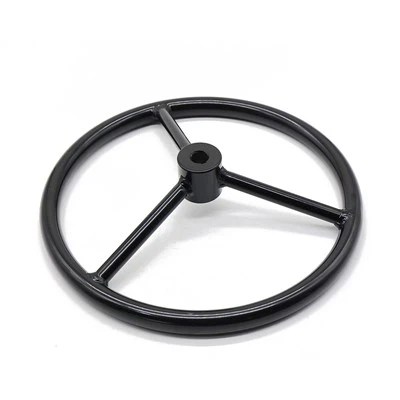 Juodas rankinis ratas vožtuvui